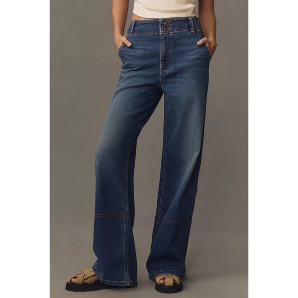 Pilcro Denim - Pilcro Eventide High-Rise Wide-Leg Trouser Jeans - Denim
